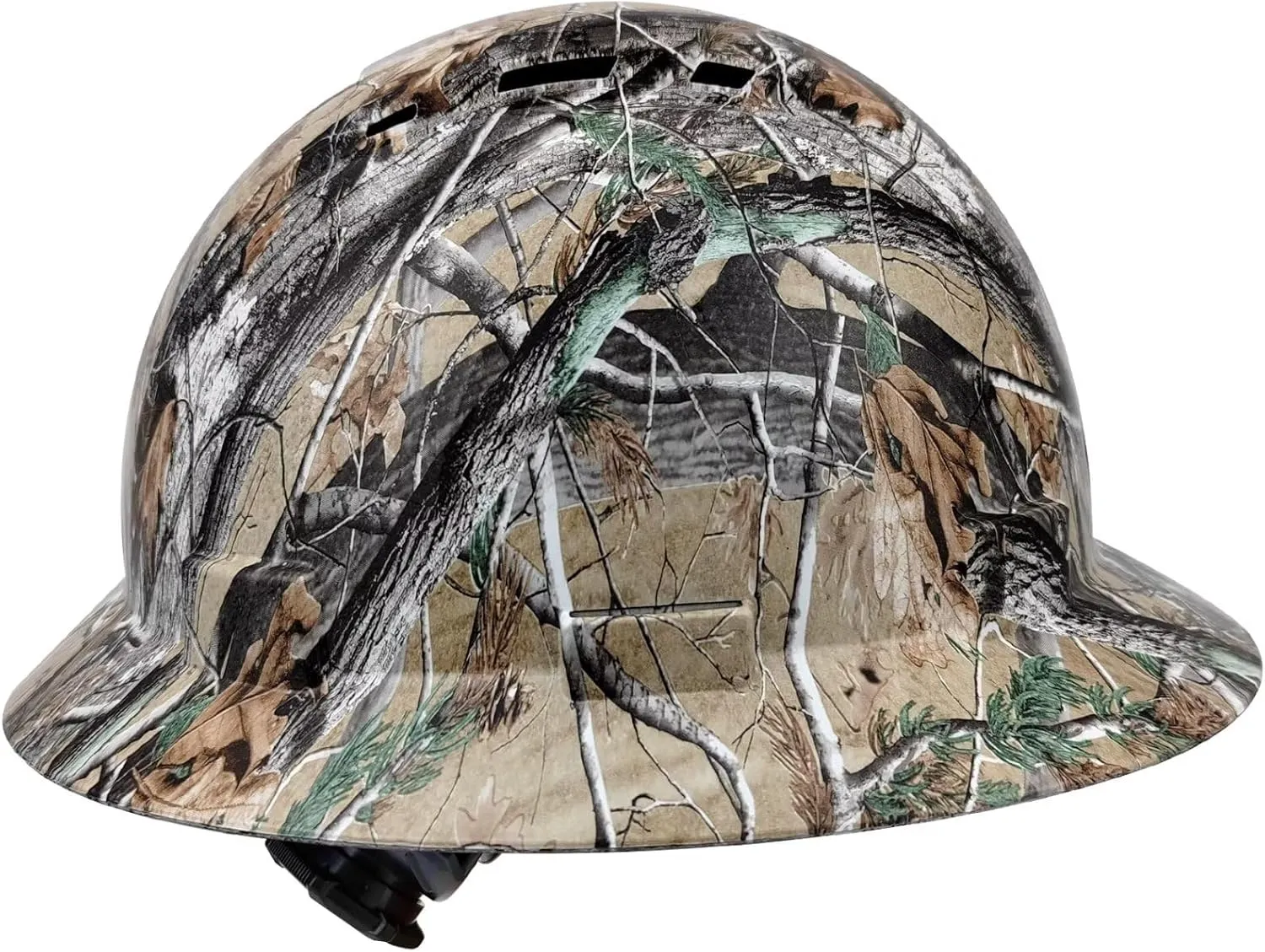 Full Brim Hard Hat - OSHA Safety Helmet Durable Lightweight Carbon Fiber Hard Hat, 6-Point Ratchet Suspension Protective Gear for Men and Women