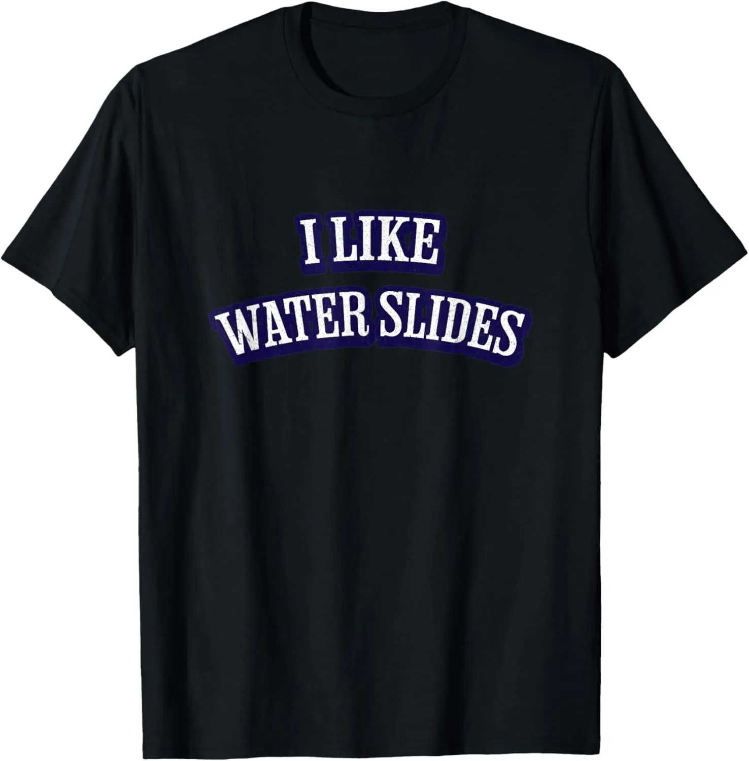 Funny "I Like Water Slides" Vintage Logo by Turbo Volcano T-Shirt