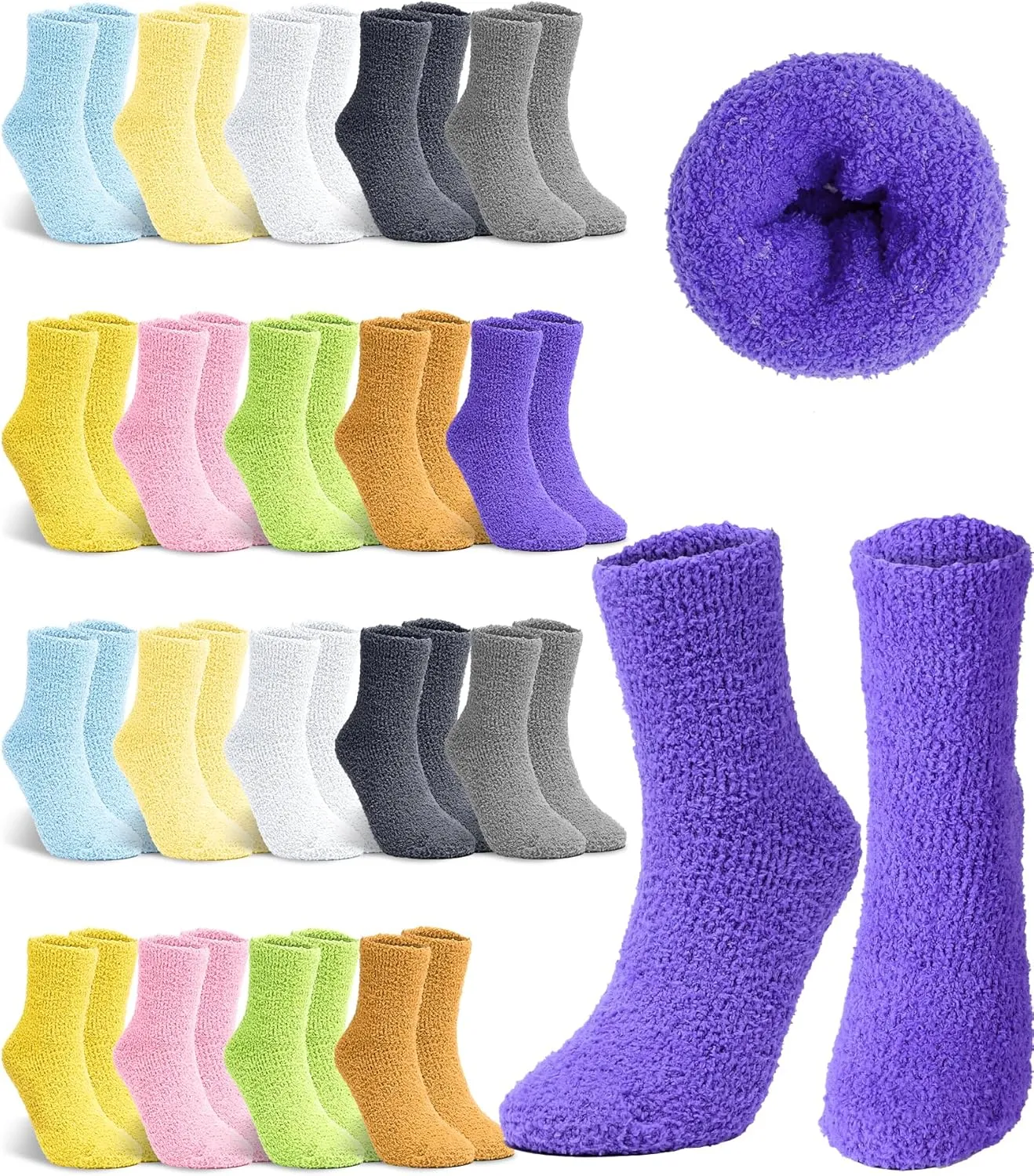 Fuzzy Socks Winter Warm Fluffy Soft Socks for Woman Indoor Christmas Gifts