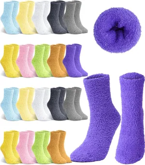 Fuzzy Socks Winter Warm Fluffy Soft Socks for Woman Indoor Christmas Gifts