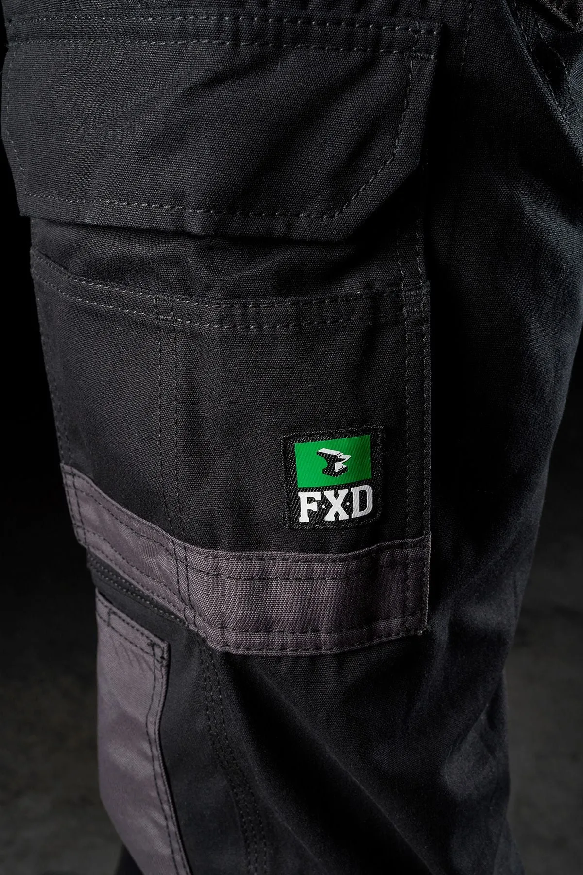 FXD Men's WP-1 Original Cargo Work Pants - Black