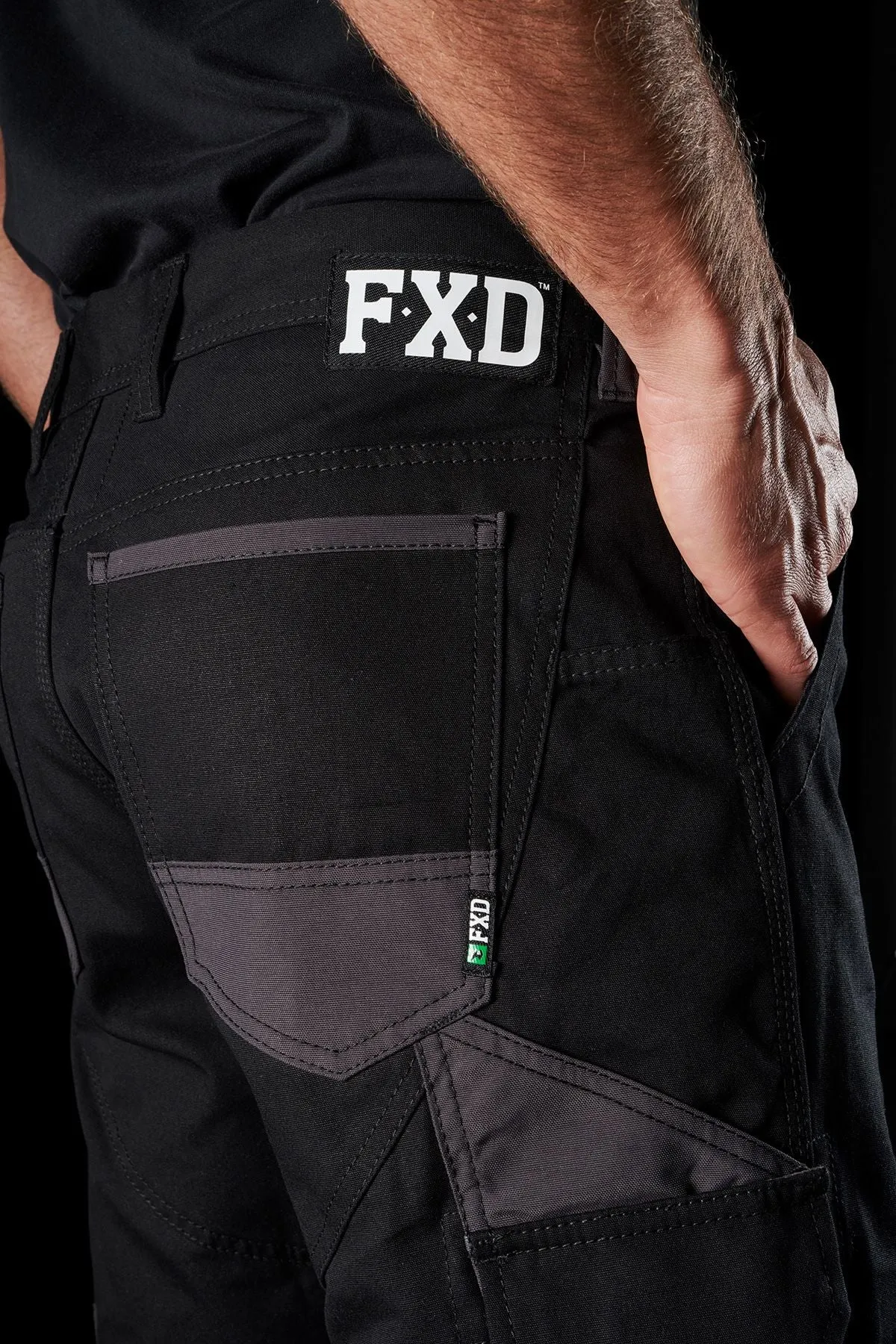 FXD Men's WP-1 Original Cargo Work Pants - Black