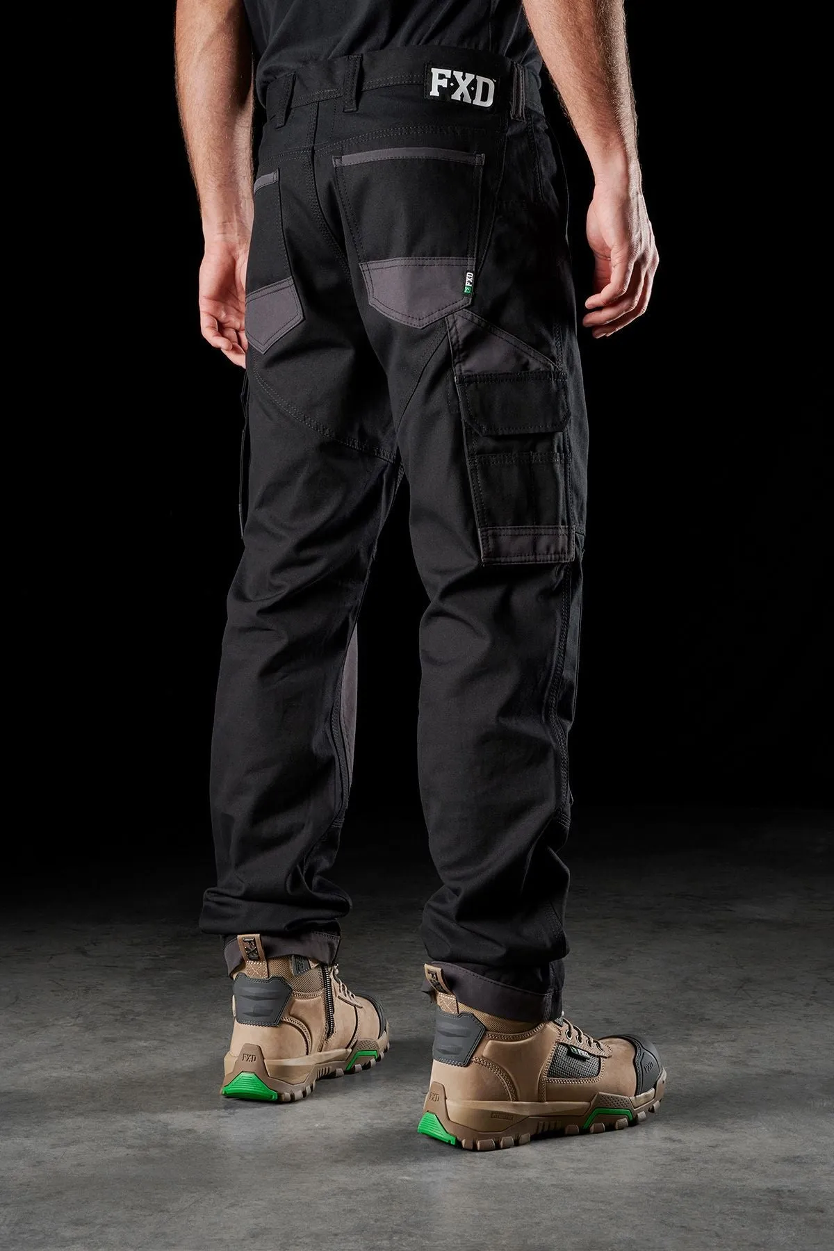 FXD Men's WP-1 Original Cargo Work Pants - Black