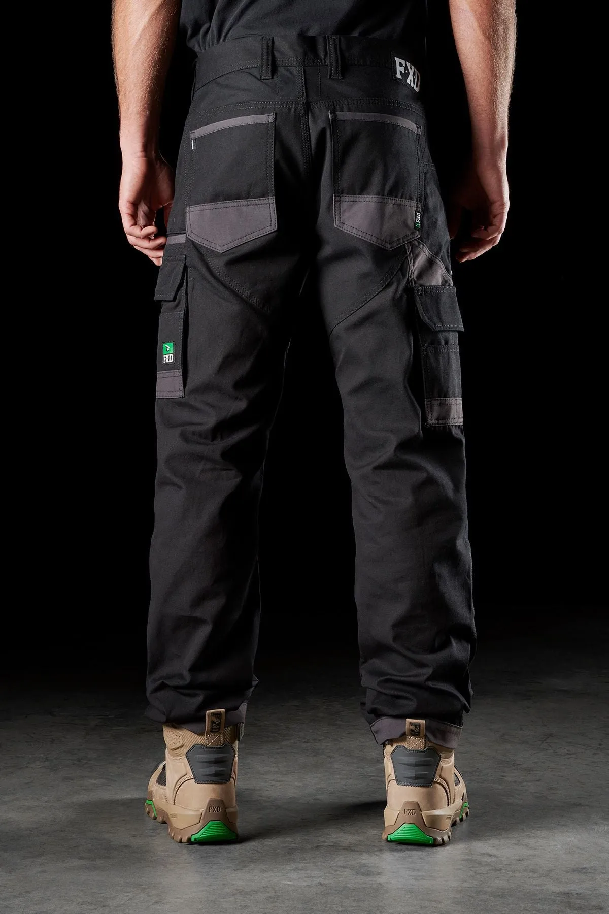FXD Men's WP-1 Original Cargo Work Pants - Black