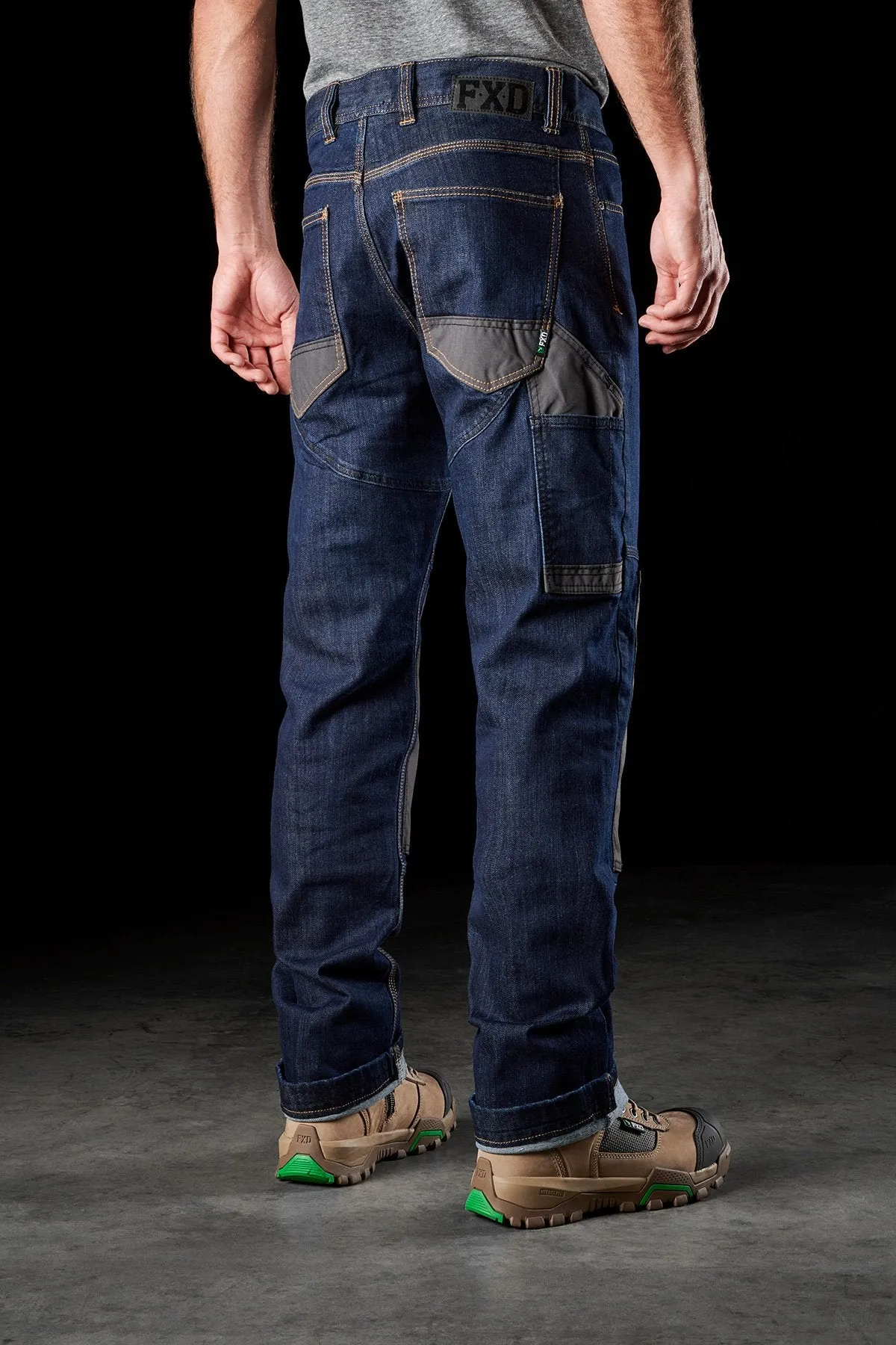 FXD WD◆1 Work Denim with knee pad pockets