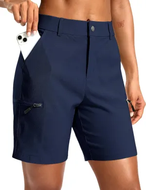 G Gradual Women's 7" Hiking Cargo Shorts Quick Dry Lightweight Golf Outdoor Work Summer Travel Shorts with Pockets