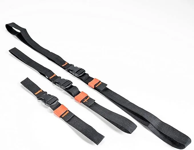 GEAR AID Utility Straps with Side-Release Buckle, Secure and Compress Camping, Biking, Hunting, Boating Gear, Multiple Sizes 1" x 24"