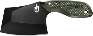 Gerber Gear TRI-Tip Mini Cleaver Fixed Blade Camping Knife with Molle Sheath for Survival and Bushcrafting