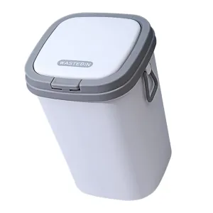 GLEAVI Nordic Style Covered Trash Can Type Waste Bin for Desktop Floor Material for Bathroom Kitchen Home Office