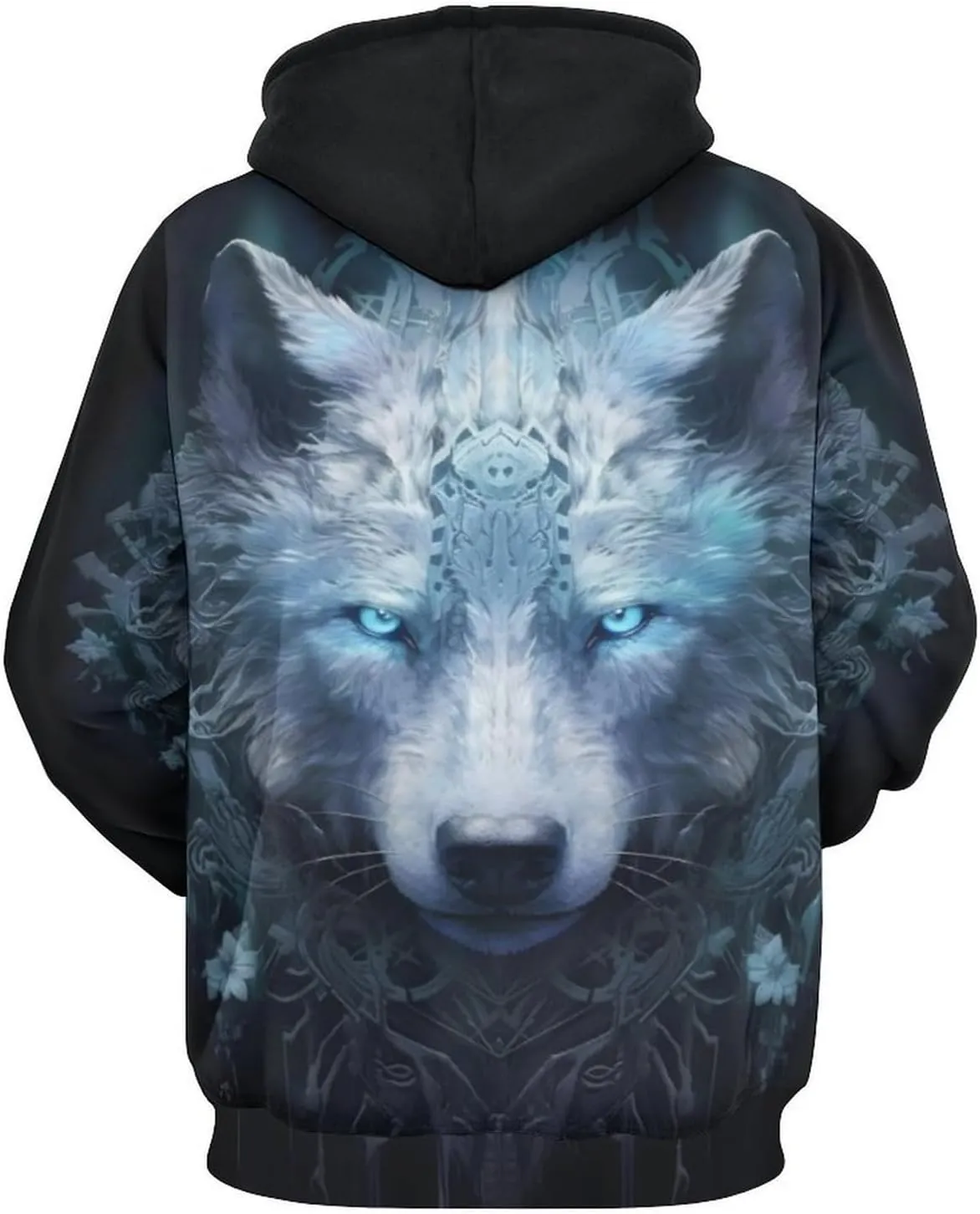 GLUDEAR Men's Vikings Tattoo Norse Mythology Graphic 3D Print Hoodie Pullover Sweatshirt Hoodies