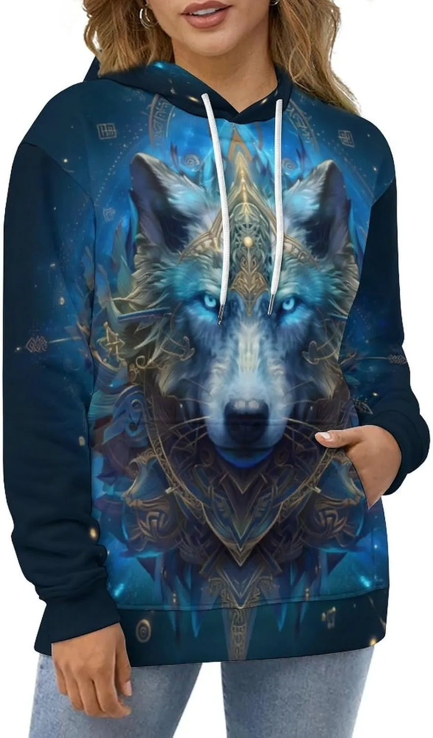 GLUDEAR Men's Vikings Tattoo Norse Mythology Graphic 3D Print Hoodie Pullover Sweatshirt Hoodies