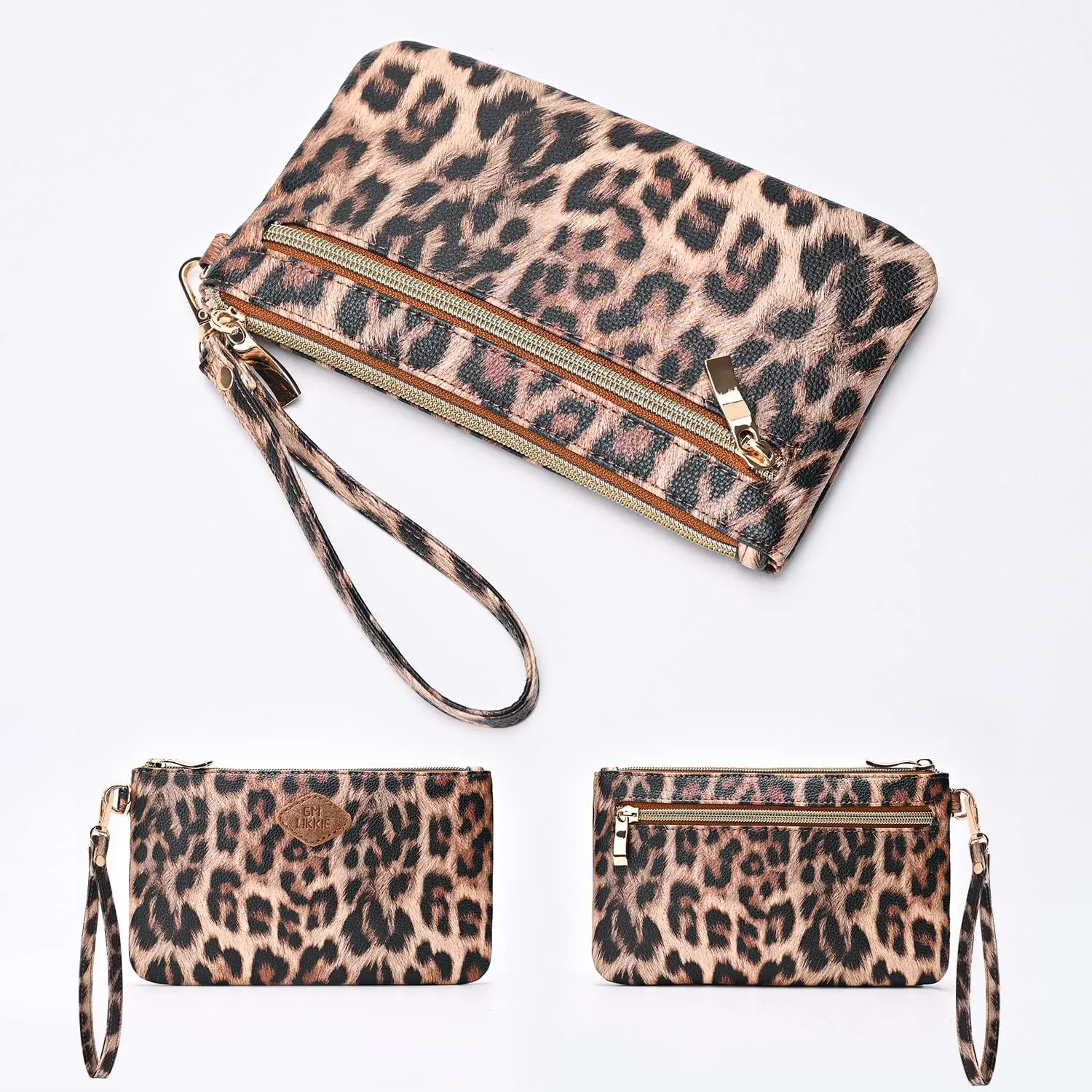 GM LIKKIE Wristlet Purse for Women, Evening Clutch Purse with strap for Party and Prom, Beach Bag for Summer