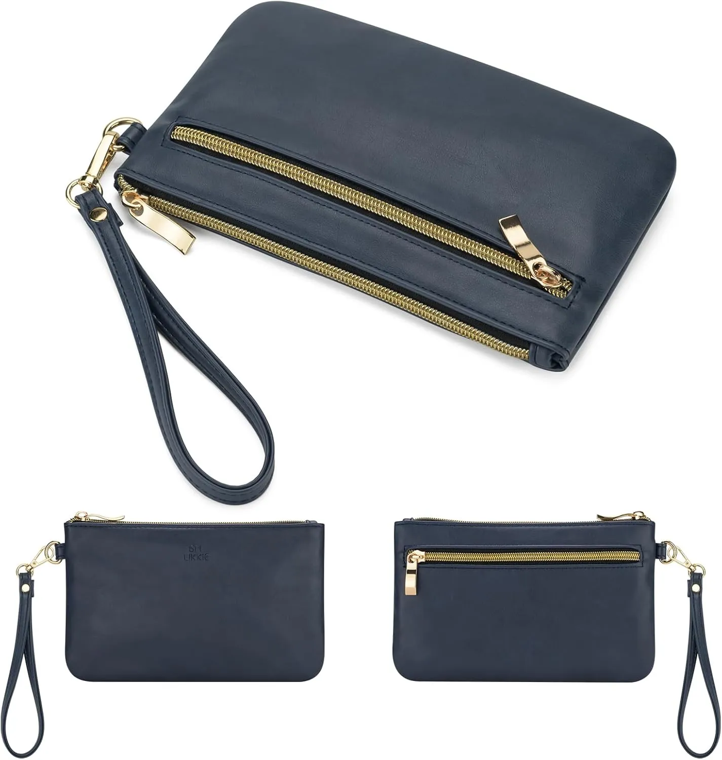 GM LIKKIE Wristlet Purse for Women, Evening Clutch Purse with strap for Party and Prom, Beach Bag for Summer