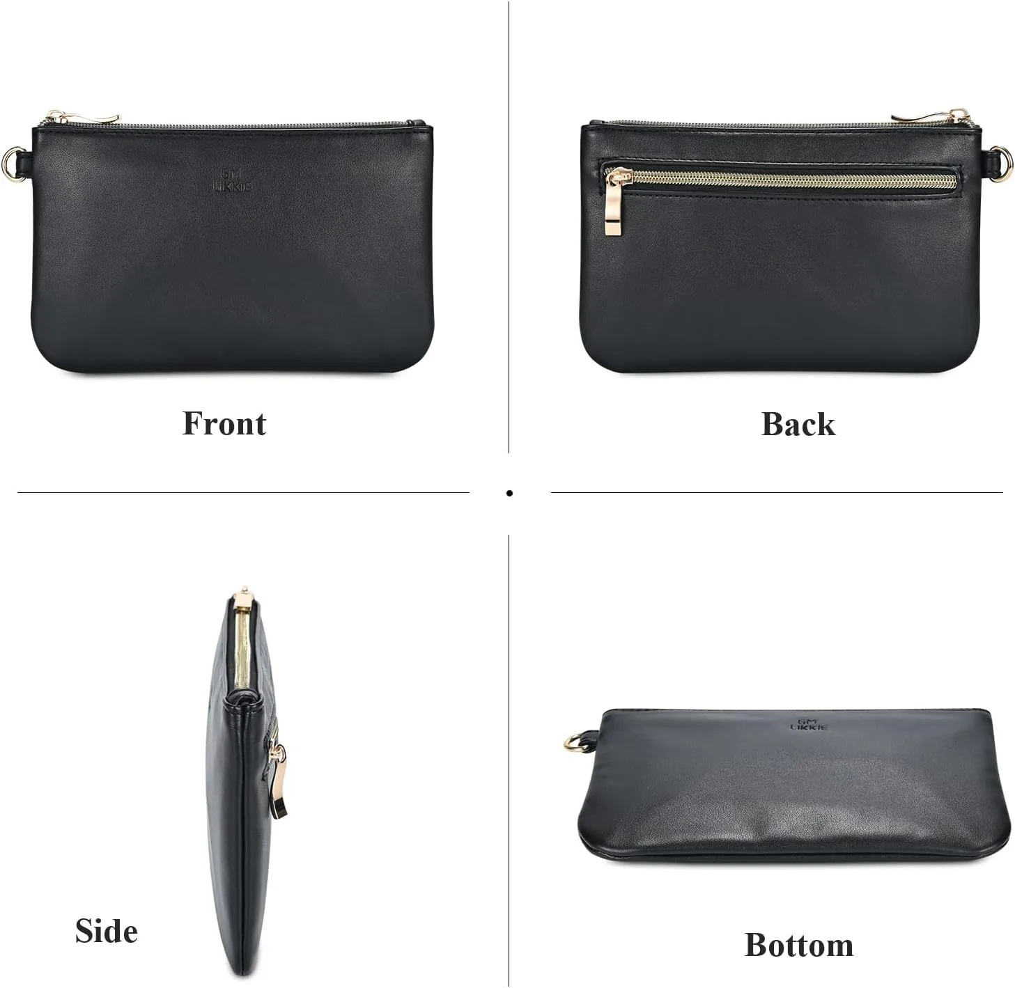GM LIKKIE Wristlet Purse for Women, Evening Clutch Purse with strap for Party and Prom, Beach Bag for Summer
