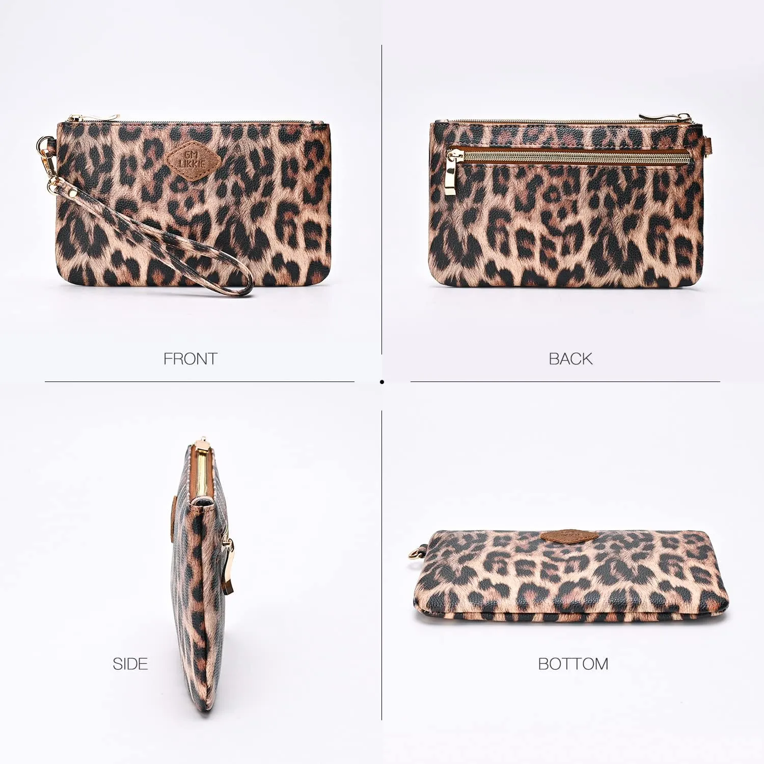 GM LIKKIE Wristlet Purse for Women, Evening Clutch Purse with strap for Party and Prom, Beach Bag for Summer