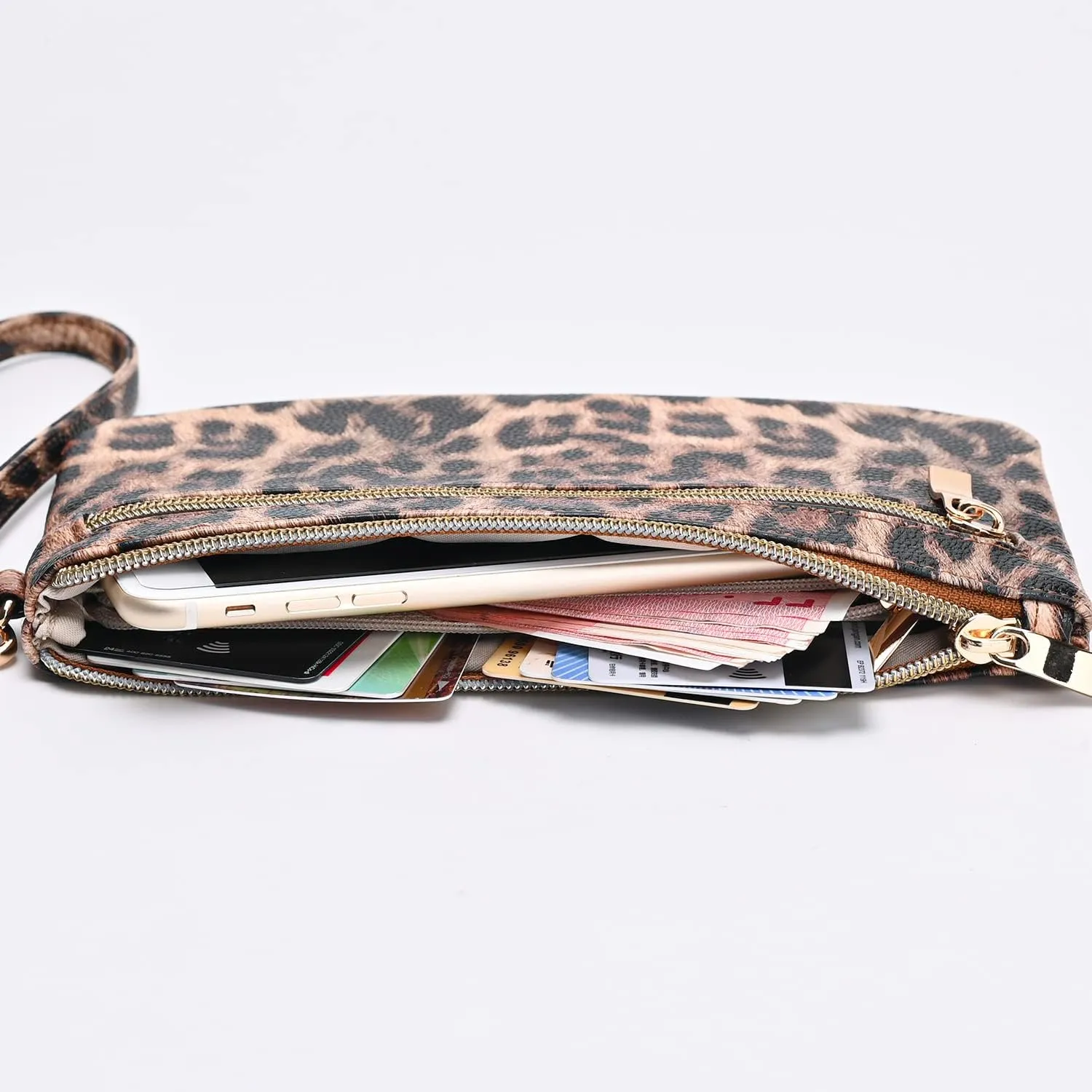 GM LIKKIE Wristlet Purse for Women, Evening Clutch Purse with strap for Party and Prom, Beach Bag for Summer