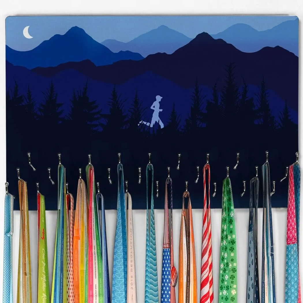 Gone For a Run Hooked On Medals Hanger & Award Display | Run Your Terrain