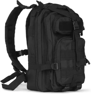 Gorilla Paks™ Small 30L Military Tactical Backpack MOLLE Rucksack Daypack (Black)