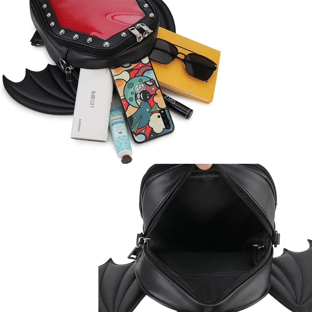 Gothic Coffin Shape Fashion Purses and Handbags for Women Halloween Shoulder Bag Backpack