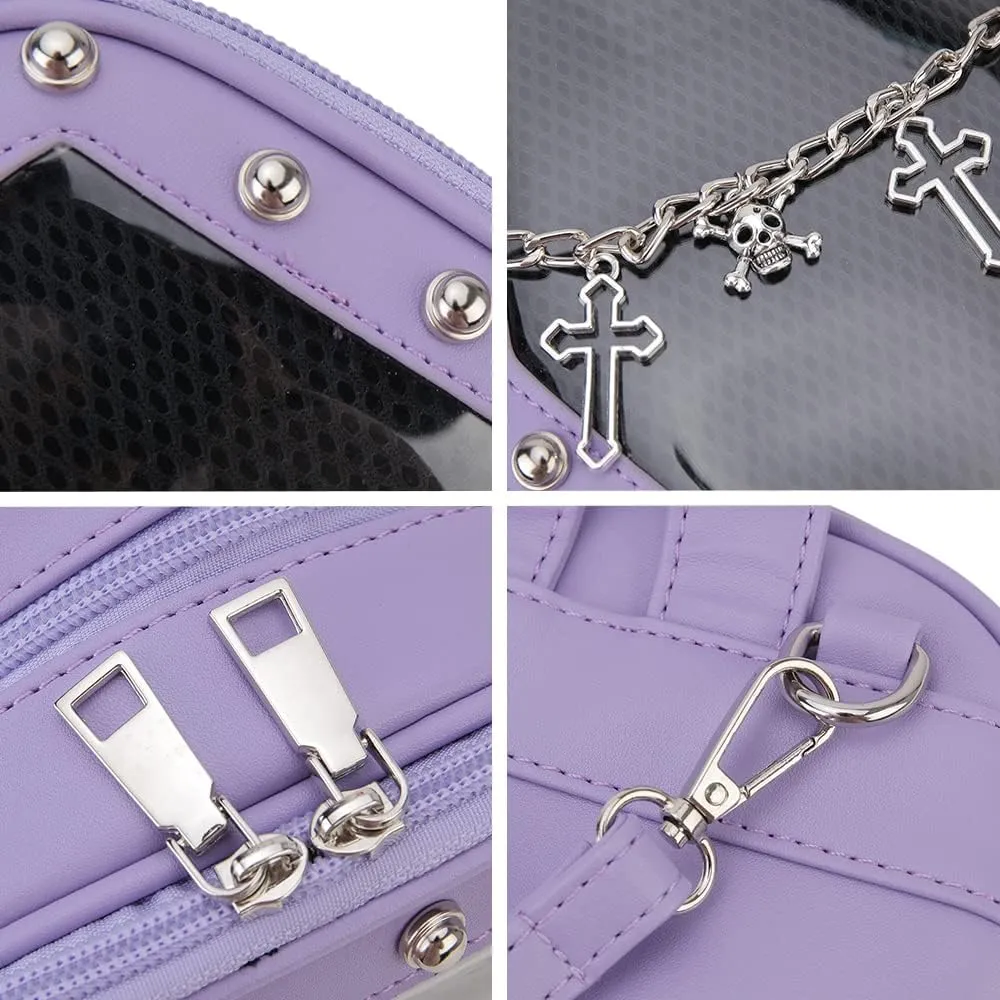 Gothic Coffin Shape Fashion Purses and Handbags for Women Halloween Shoulder Bag Backpack
