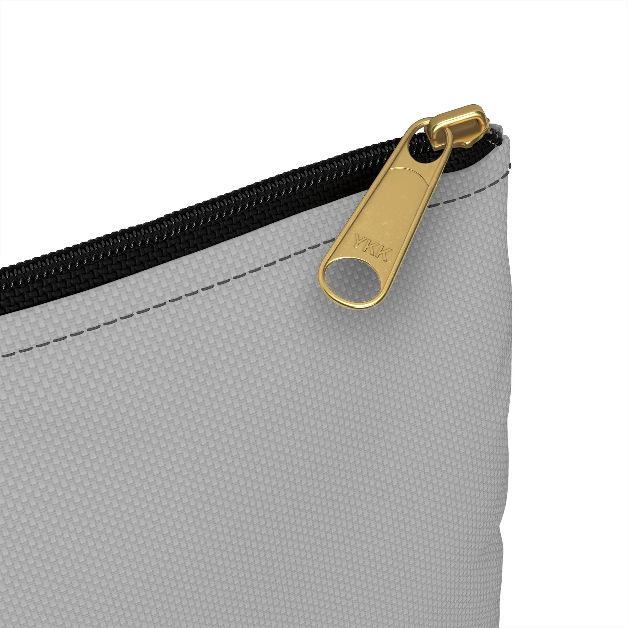 Grey Fireweed Zipper Bag