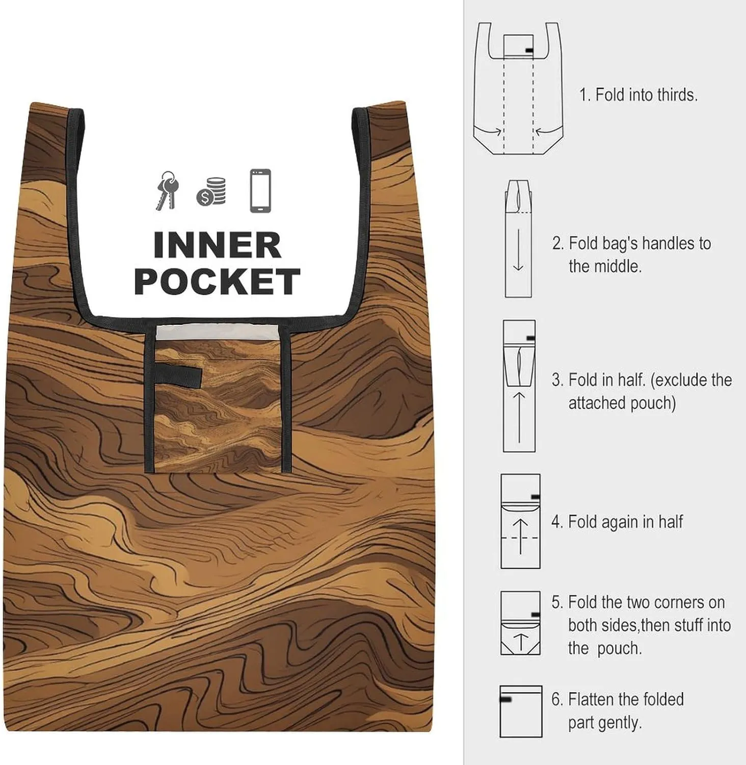 Grocery Bag Reusable Tote Bag Foldable Cat And A Skeleton Shopping Bag Handbag Washable Shoulder Bag for Travel