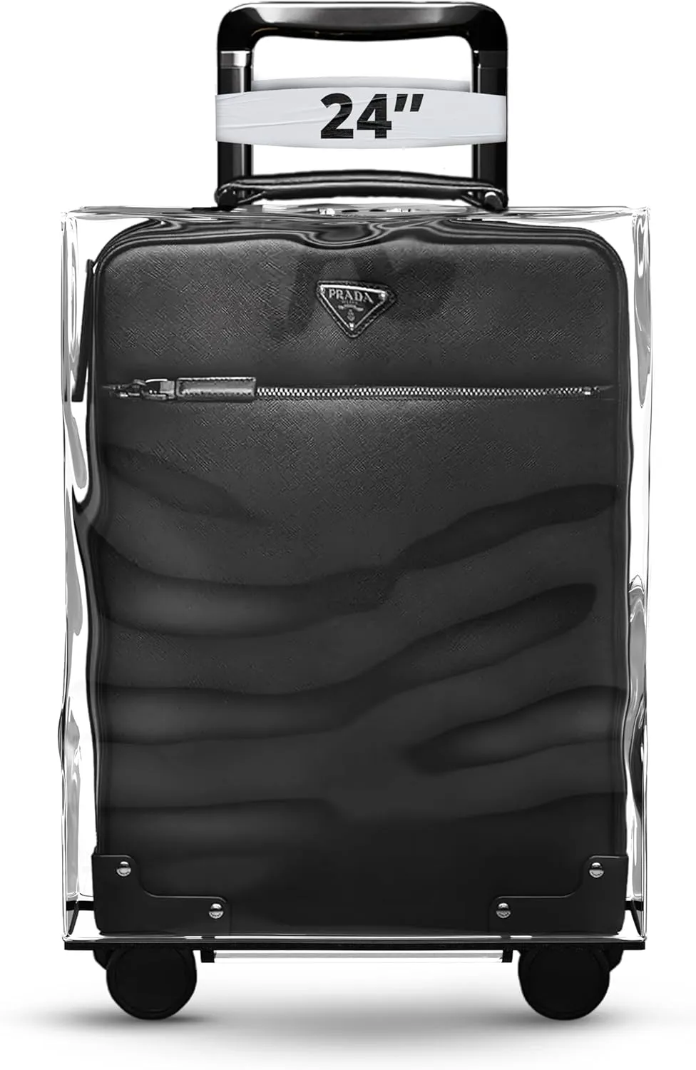 Guardify® Luggage Covers for SuitcaseTsa Approved,24" Clear Luggage Protector Suitcase Cover|Sturdy Transparent & PVC Waterproof Travel Luggage Sleeve |Carry On Luggage Plastic Cover in1 Perfect Fit