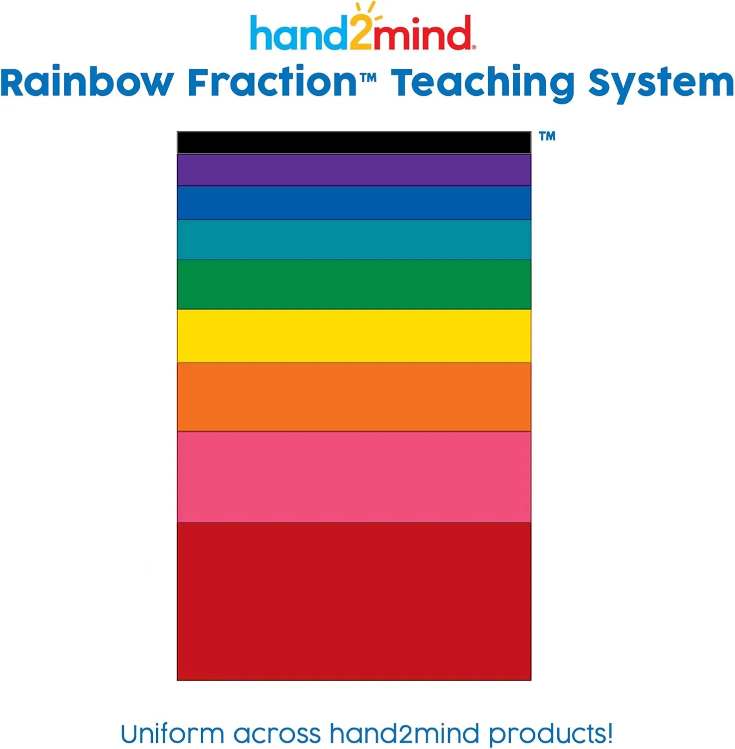 hand2mind Rainbow Fraction Tower Cubes, Montessori Math Materials, Fraction Manipulatives, Unit Fraction, Fraction Cubes, Math Manipulatives for Elementary School, Homeschool Supplies (15 Sets)