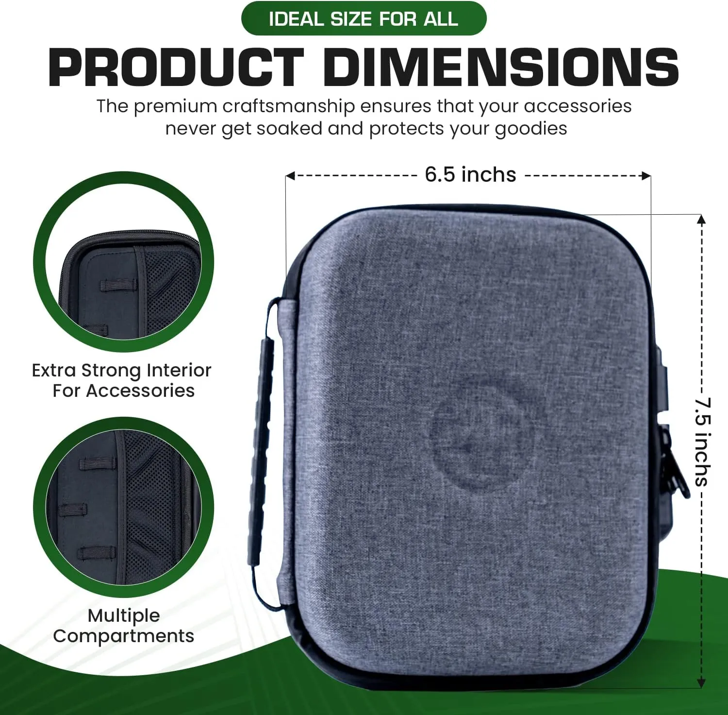 Happy Kit Secure & Discreet 8x6x4 Smell Proof Pouch Bag with Combination Lock - All-in-One Odor Proof Storage & Organizer Case with Advanced Scent Proof Technology -Men & Women