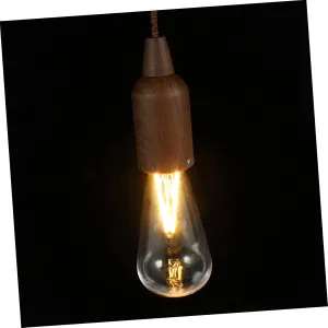 Happyyami Pull Light Camping Gear Battery Operated Light Bulb Retro Hanging Bulb Camping Light Lantern Pendant