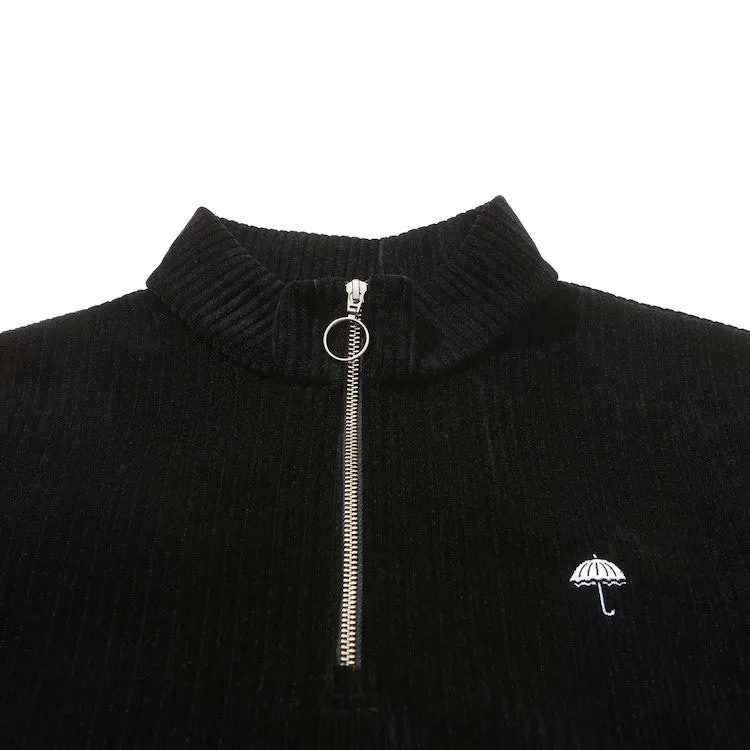 Helas Damerino Quarter Zip Sweatshirt Black