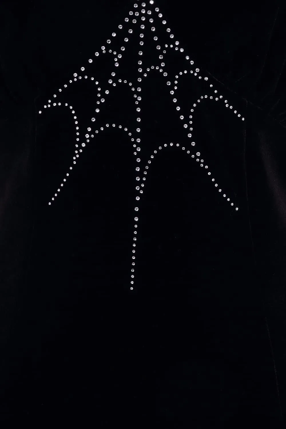 Hell Bunny Morticia Crystal Spider Web Black Gothic Wicca Velvet Dress