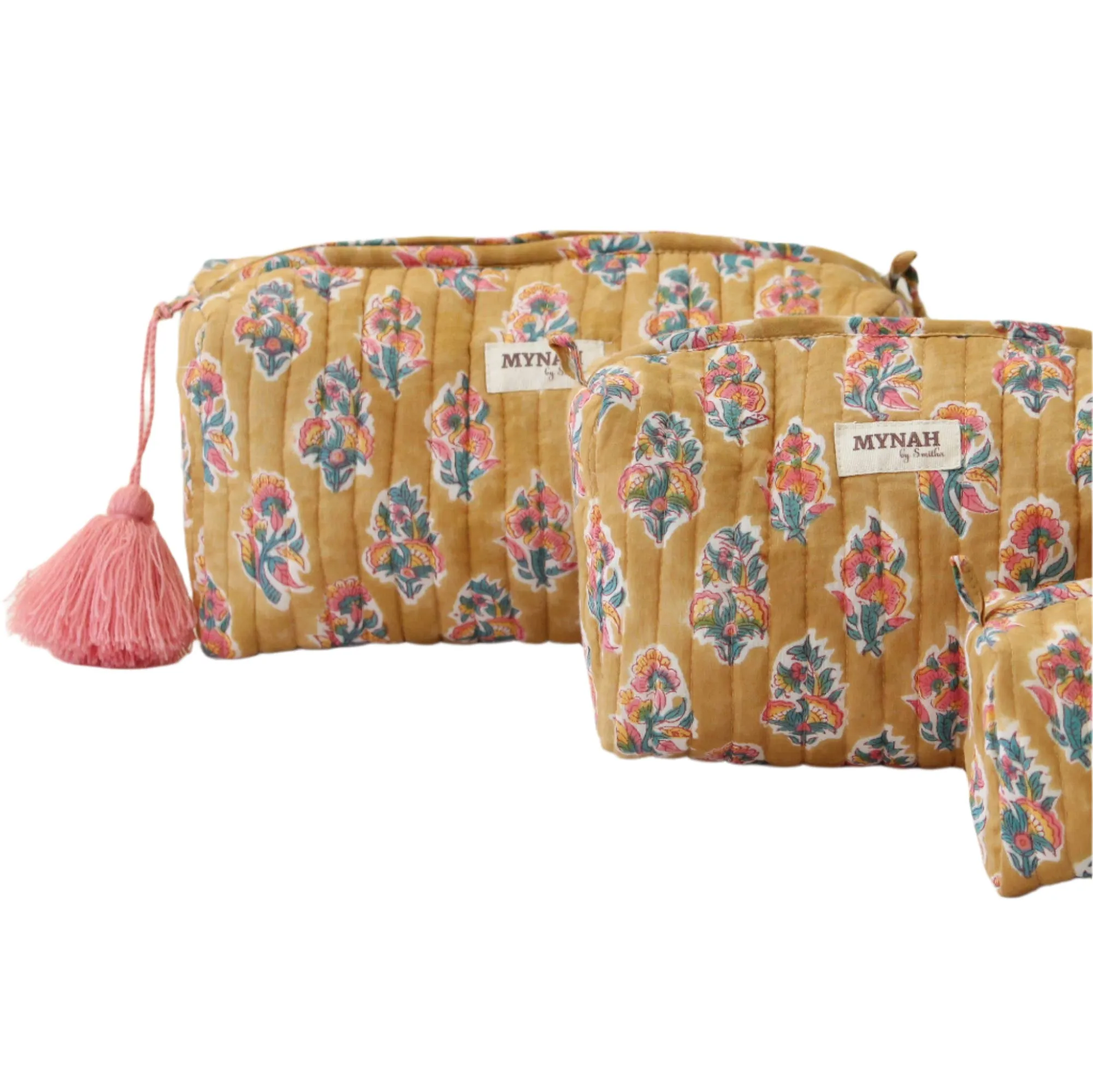 Henna Motif Print Cosmetic Bag