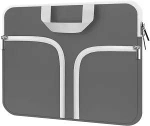 HESTECH Chromebook Case,11.6-12.3 Laptop Sleeve Neoprene Computer Bag Handle Protective Cover for Acer R11/Spin 311/HP Stream/Samsung/Surface Pro X/7/6/5/4/Go 12.4"/13 inch MacBook Air/Pro M2 M1,Gray