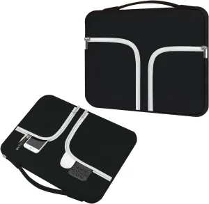 HESTECH Chromebook Case,14-15.4 Neoprene Laptop Sleeve Case with Handle for 15-15.6 Inch HP | Dell | Asus | Acer | Samsung Laptops Ultrabook,Black