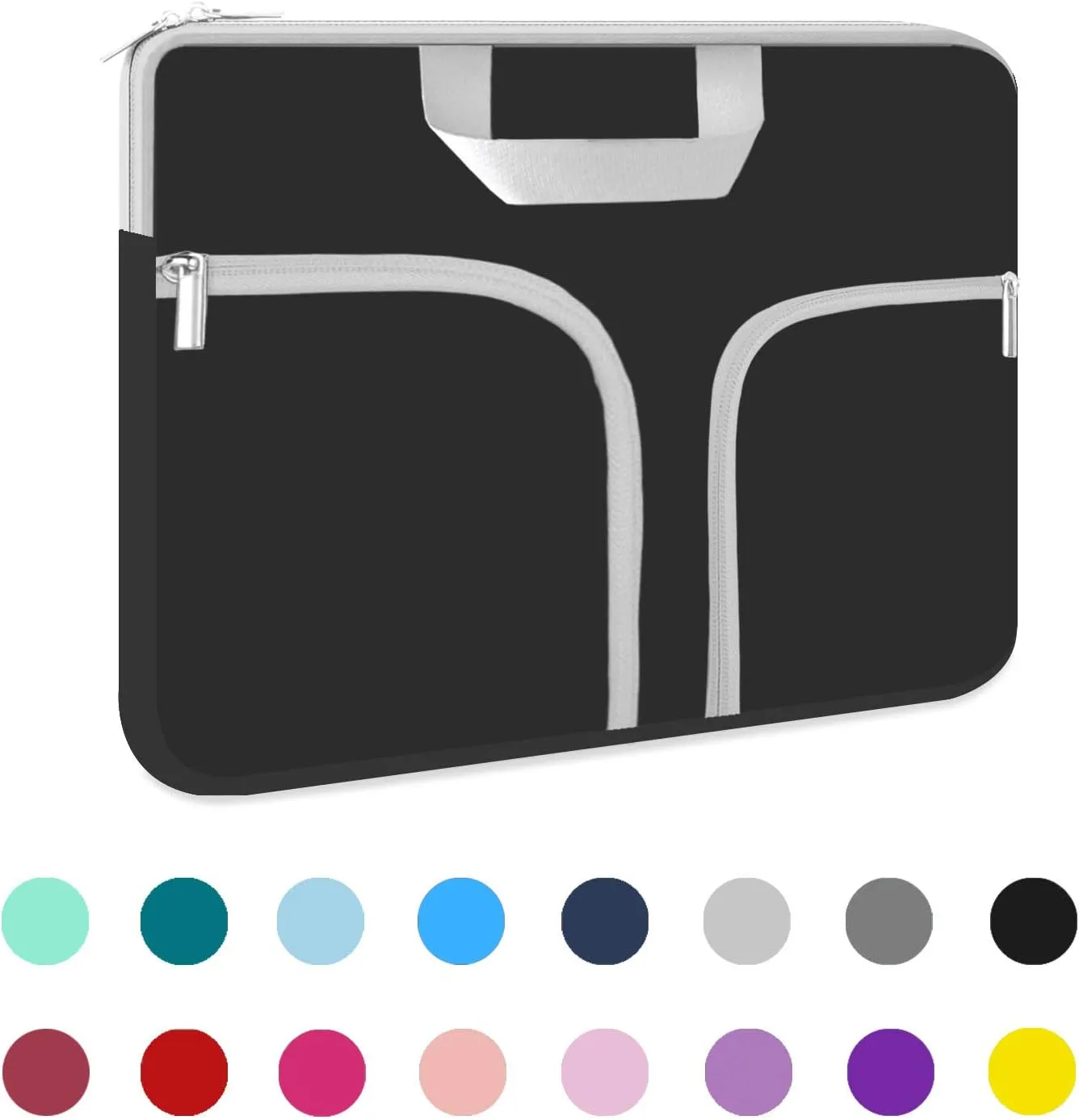 HESTECH Laptop case 14 inch,Chromebook Sleeve Cover,Neoprene Protective Carrying Bag for 14-15.6" HP Asus Acer Samsung Sony Dell XPS Surface Book 15/16 inch MacBook Pro Computer,Black