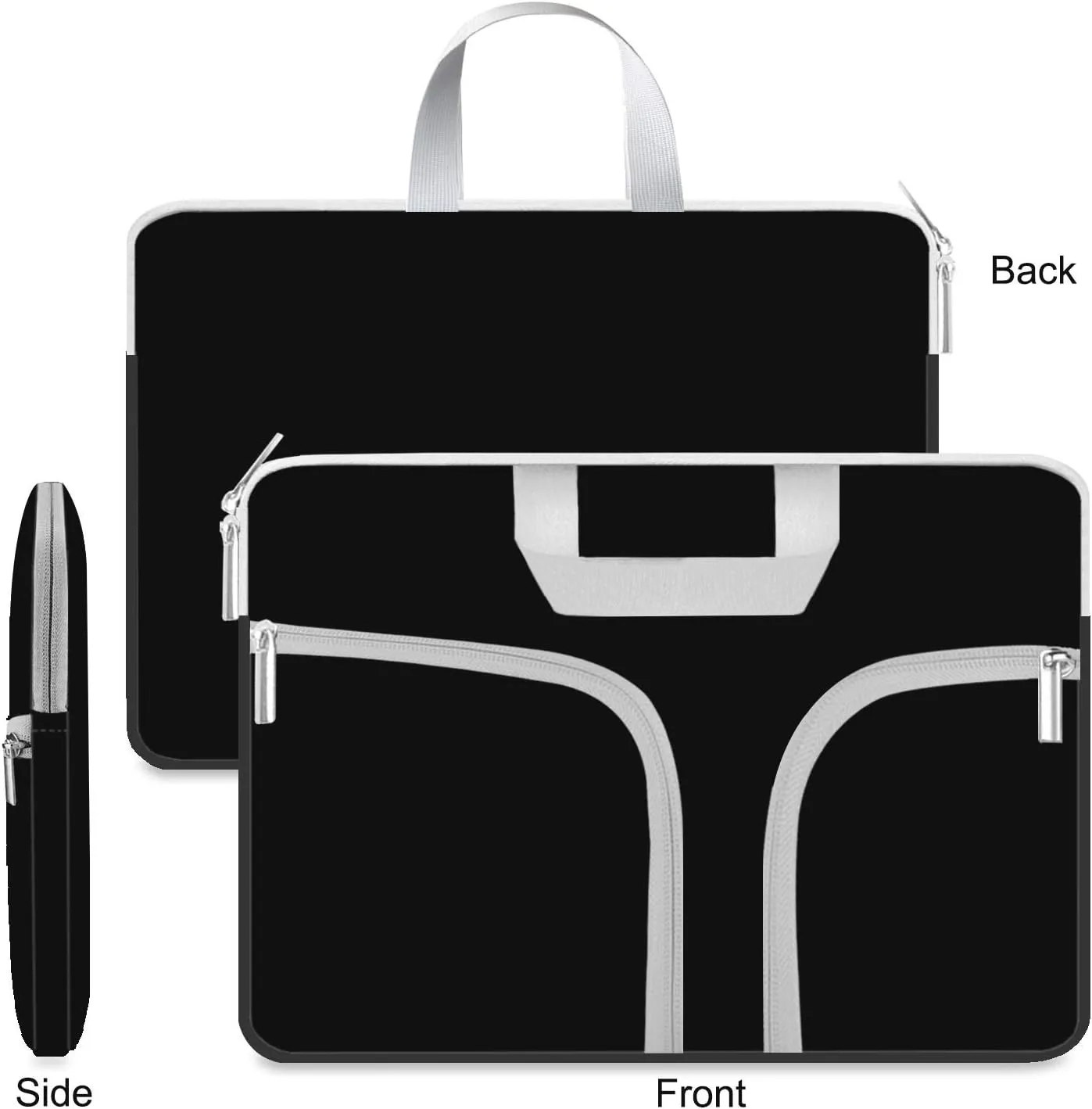 HESTECH Laptop case 14 inch,Chromebook Sleeve Cover,Neoprene Protective Carrying Bag for 14-15.6" HP Asus Acer Samsung Sony Dell XPS Surface Book 15/16 inch MacBook Pro Computer,Black
