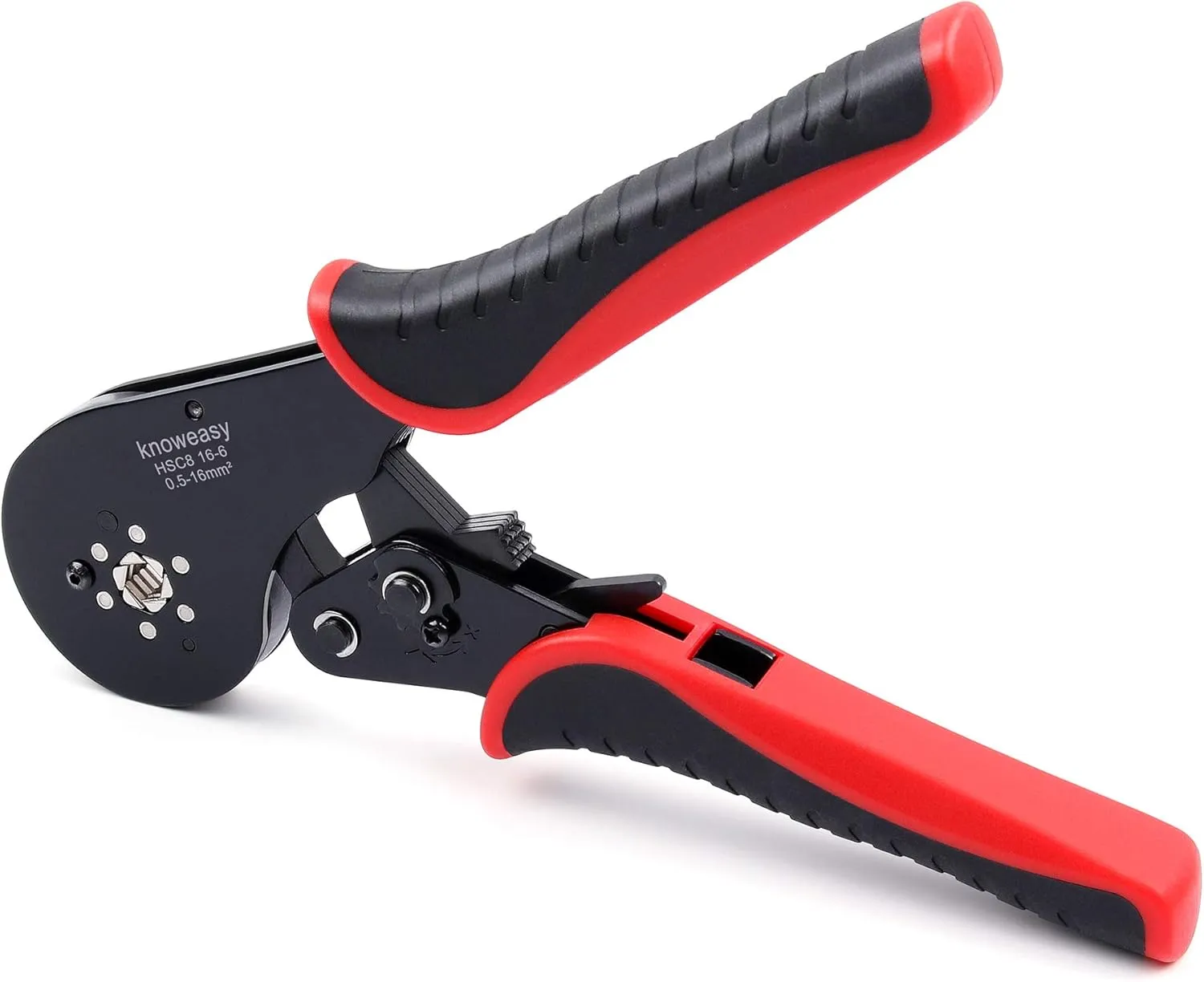 Hexagonal Ferrule Crimping Tool,Knoweasy 16-6 Ferrules Crimp Tool and Hexagonal Wire Ferrule Crimper Used for 30-5 AWG/0.5-16mm² Cable End Sleeves