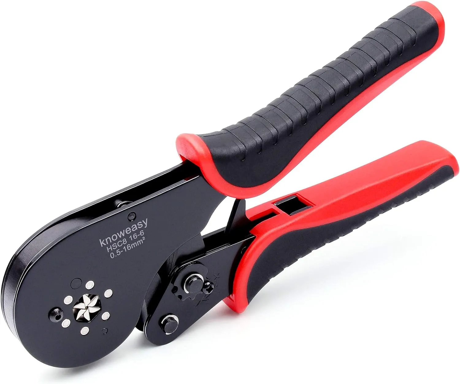 Hexagonal Ferrule Crimping Tool,Knoweasy 16-6 Ferrules Crimp Tool and Hexagonal Wire Ferrule Crimper Used for 30-5 AWG/0.5-16mm² Cable End Sleeves