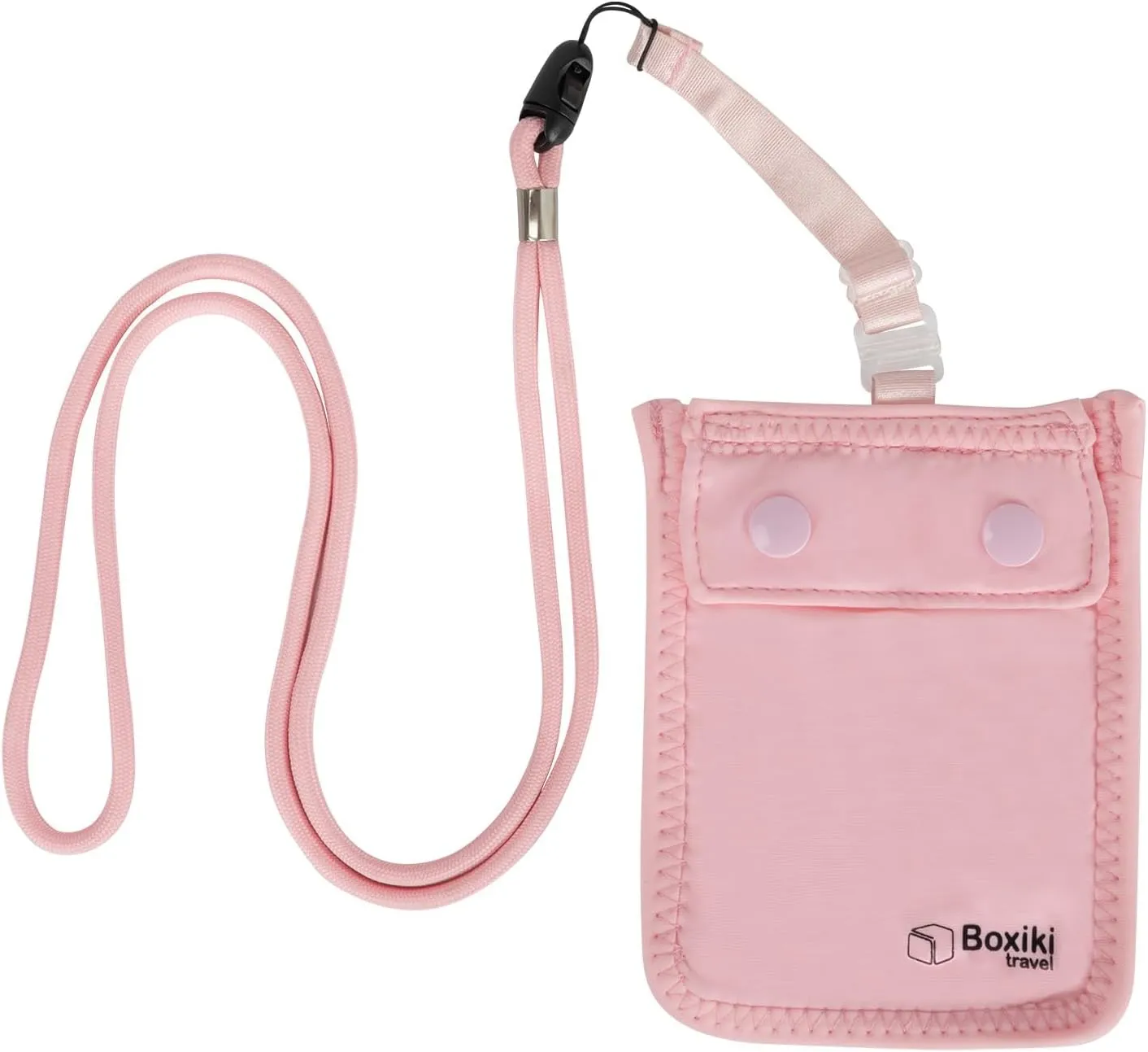 Hidden Travel Bra Wallet for Women - Money Pouch & Secret Pocket for Keys, Money & Valuables - Under Clothes Travel Pouch, Undercover Bra Stash Fits All Bra Sizes - Pink