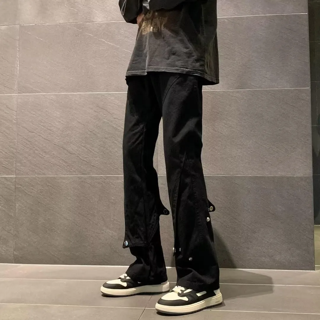 High Street Pants for Men, Aviator Work Pants, Straight Pants