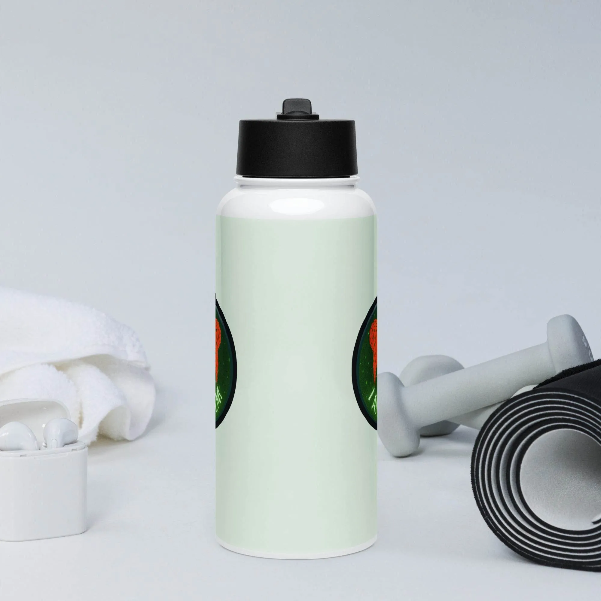 I Am Calm! Winifred Hocus Pocus Inspired Stainless steel water bottle with a straw lid