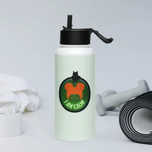I Am Calm! Winifred Hocus Pocus Inspired Stainless steel water bottle with a straw lid