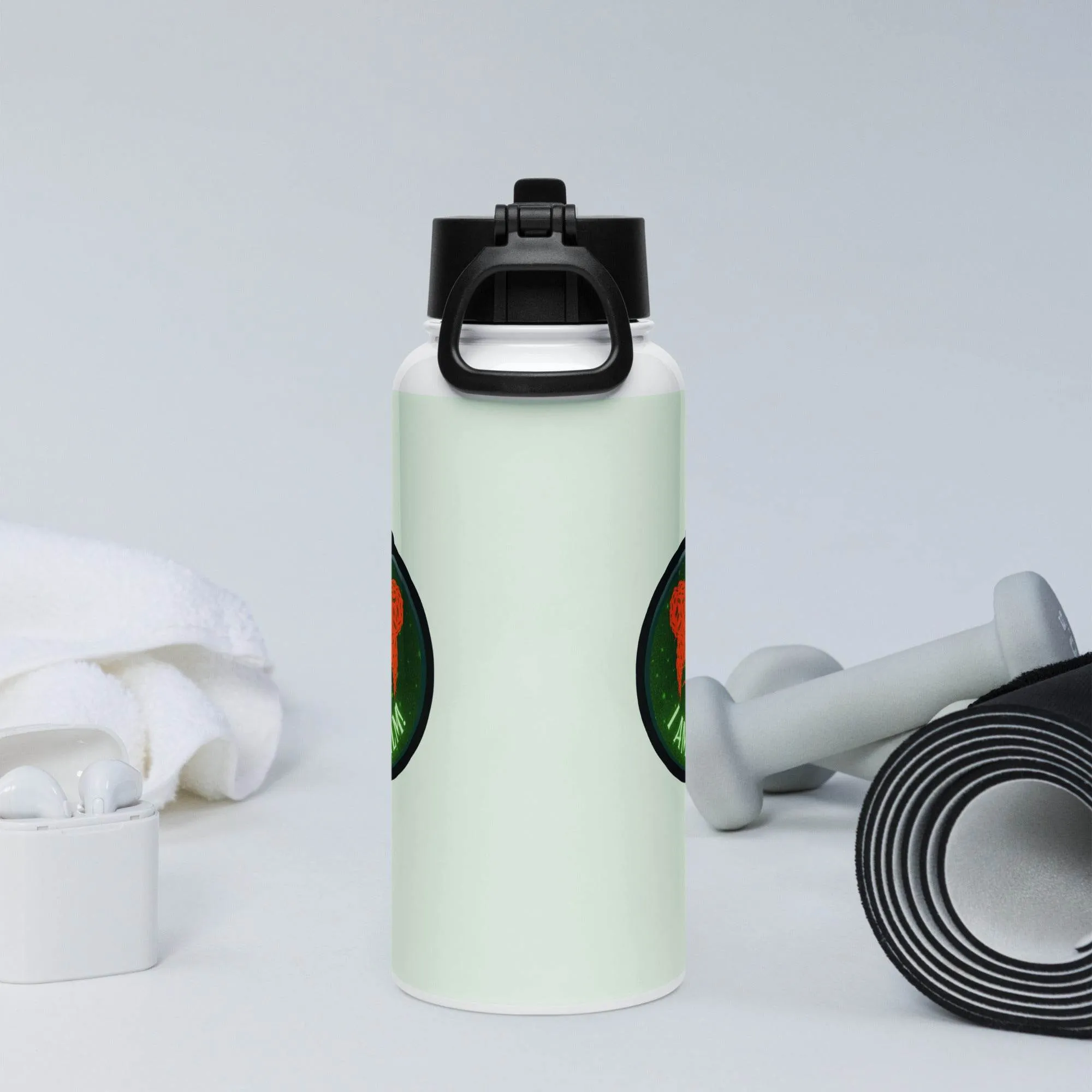 I Am Calm! Winifred Hocus Pocus Inspired Stainless steel water bottle with a straw lid