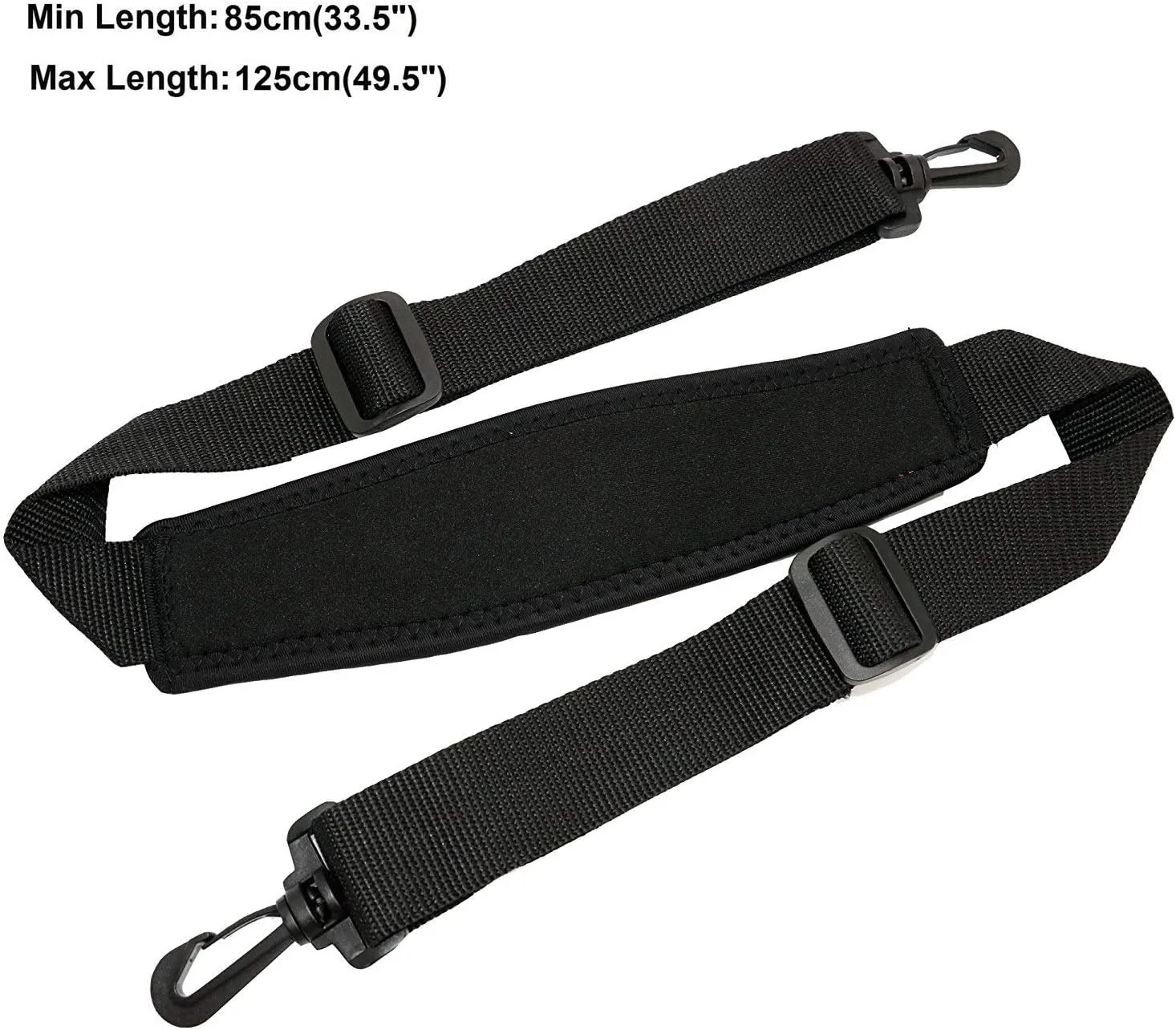 icolor 15" Laptop Shoulder Bag Holder 14" 14.2" 15.4" 15.6" Neoprene Notebook Computer Messenger Briefcase Cover Pouch Sleeve w/Adjustable Strap