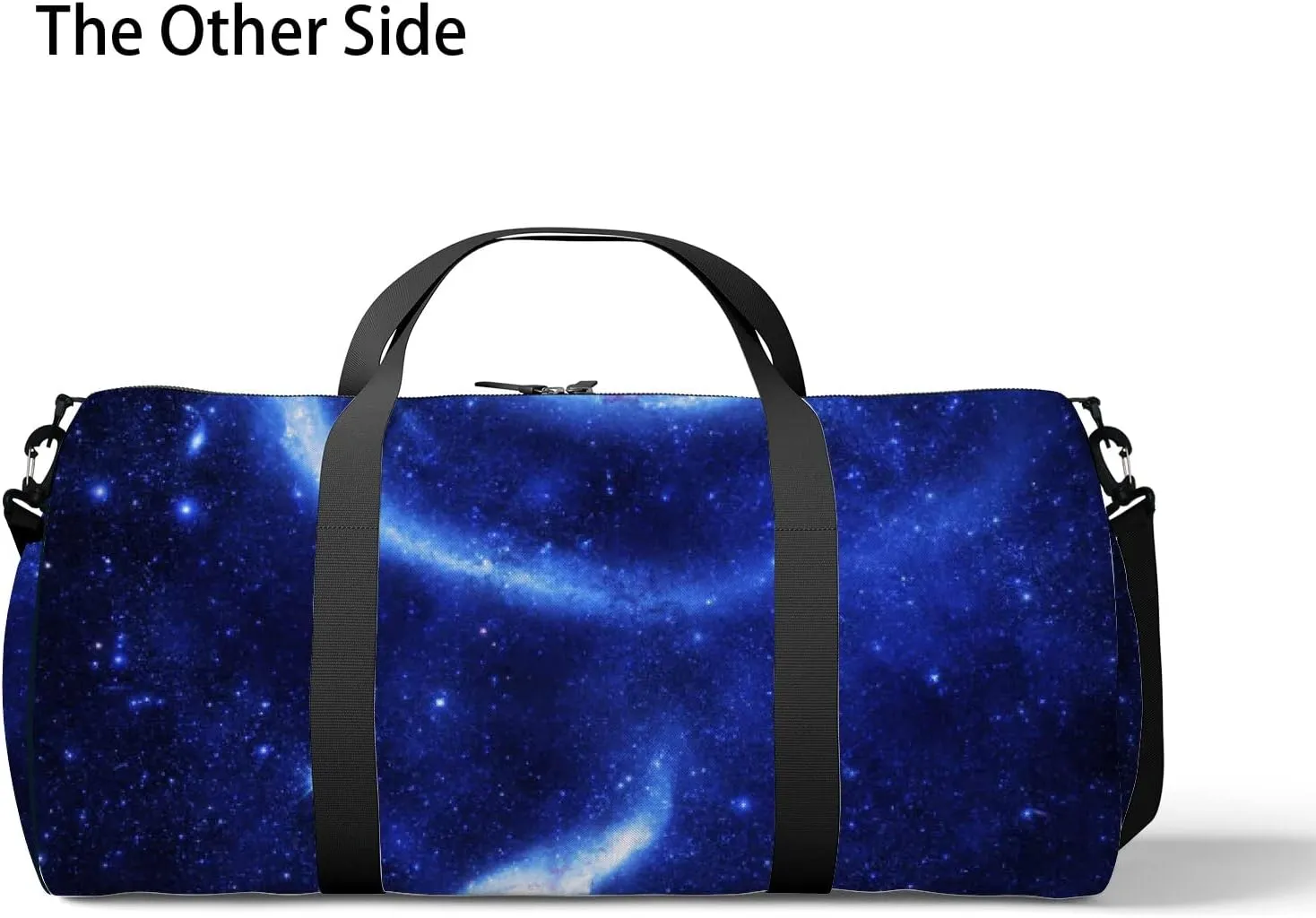 Icy Rose Galaxy Sports Bag Tote Bag Waterproof Gym Bag with Shoulder Strap Zipper 2 Side Pockets for Men and Women, Travel and Storage Shoulder Bag.