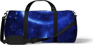 Icy Rose Galaxy Sports Bag Tote Bag Waterproof Gym Bag with Shoulder Strap Zipper 2 Side Pockets for Men and Women, Travel and Storage Shoulder Bag.