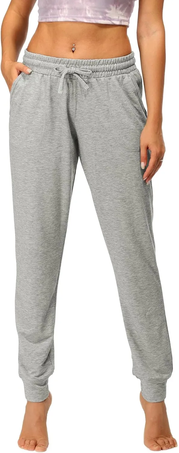 icyzone Women's Active Joggers Sweatpants - Athletic Yoga Lounge Pants with Pockets