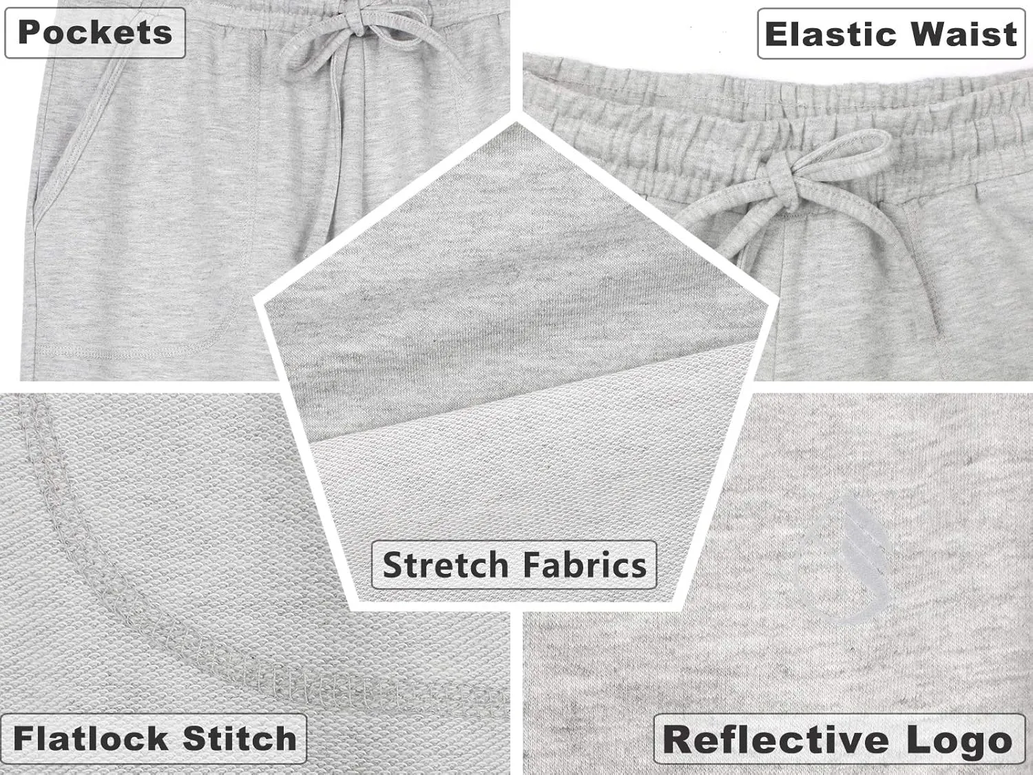 icyzone Women's Active Joggers Sweatpants - Athletic Yoga Lounge Pants with Pockets