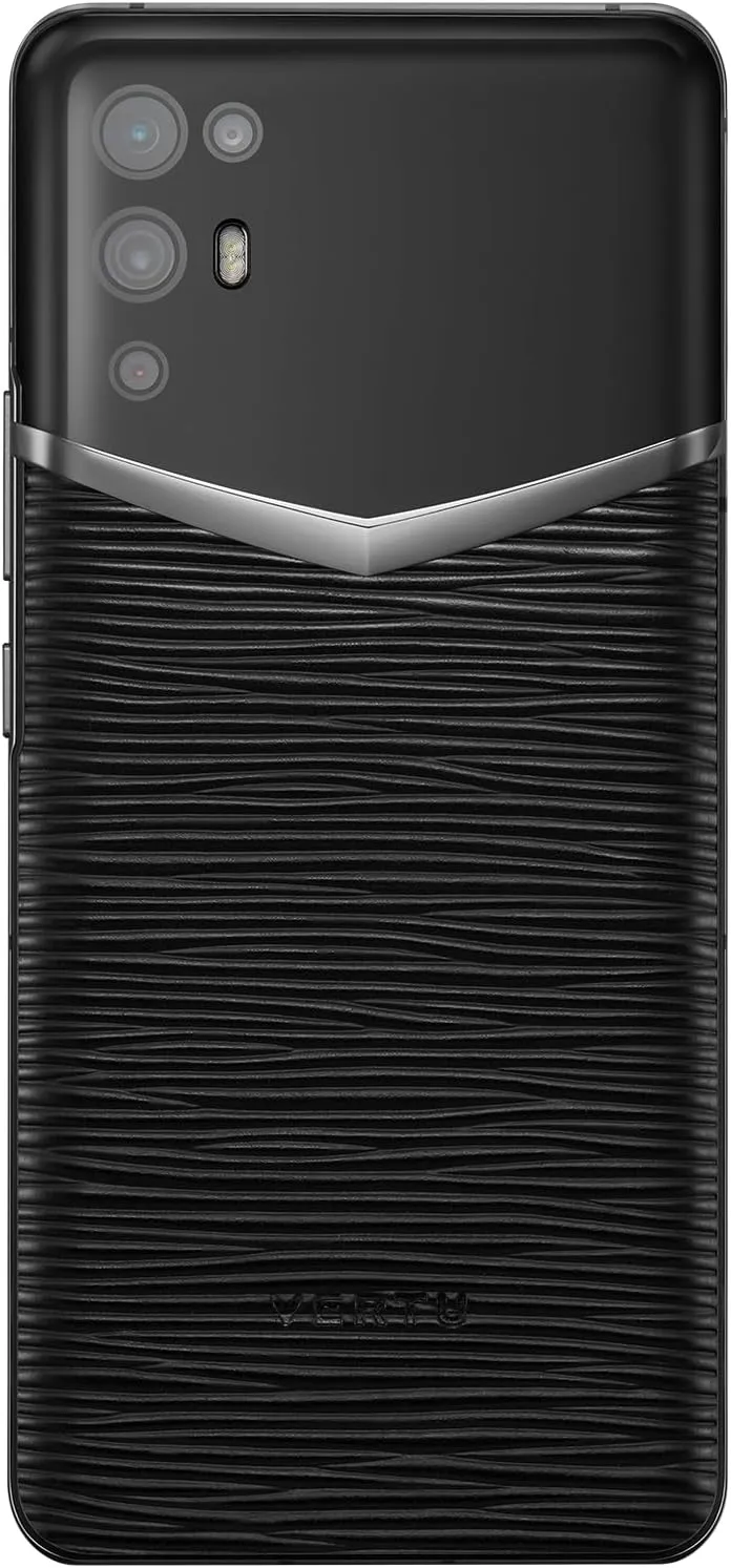 iVERTU Procella Calfskin 5G Phone, Unlocked Smartphone, Secure Encrypted, 64MP Camera, 12 512G, 120Hz FHD (1080 * 2400) OLED Display, Dual SIM, Fast Charge (Black)